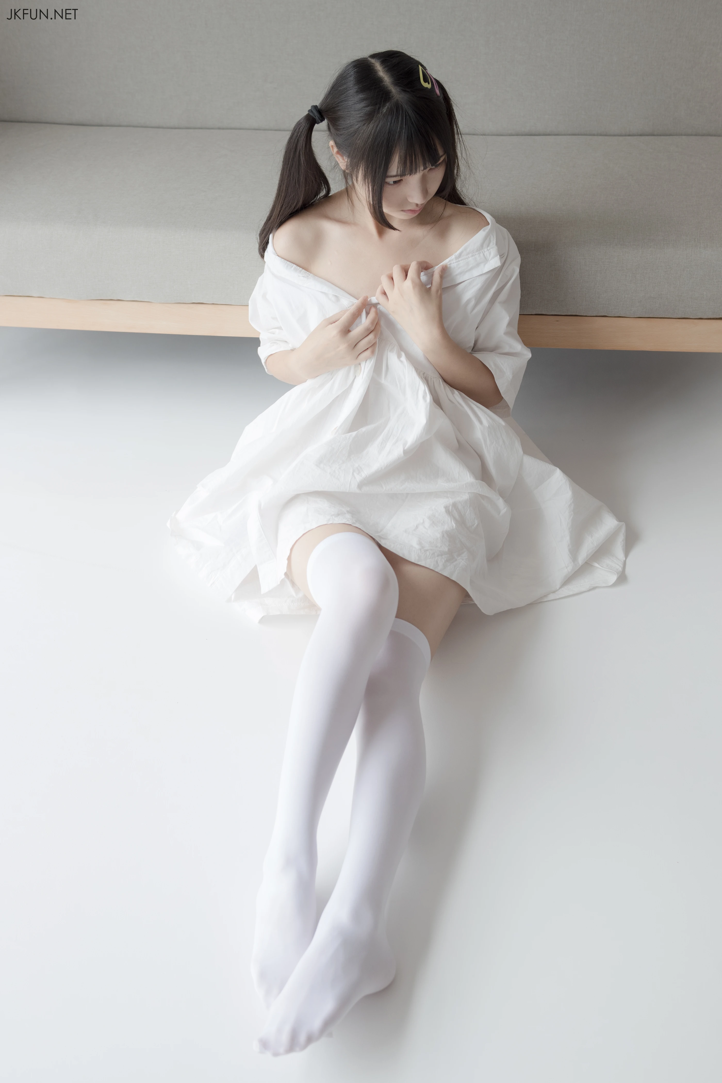 森萝财团 [JKFUN-014] 默陌 白衣飘飘的年代 [91P 1V]插图3